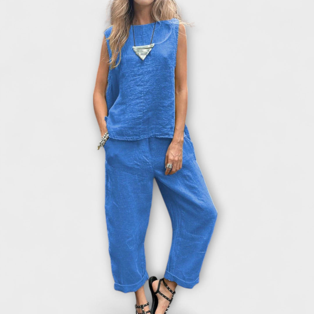 Jennifer - Uvolněný bavlněno-lněný outfit