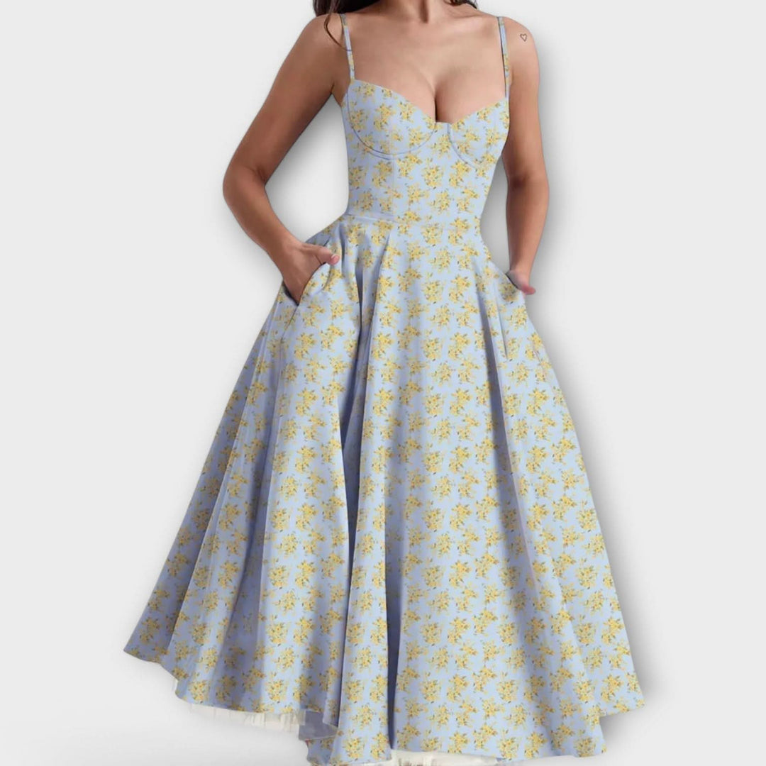 Mélie – Lehké letní šaty s detailem korzetu