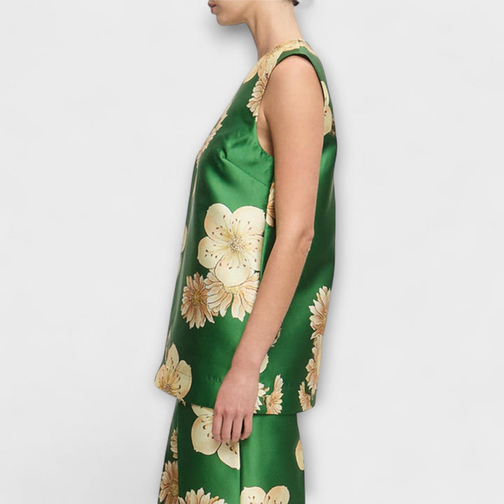 Clea - Bezramenný overal v barvě šalvěje