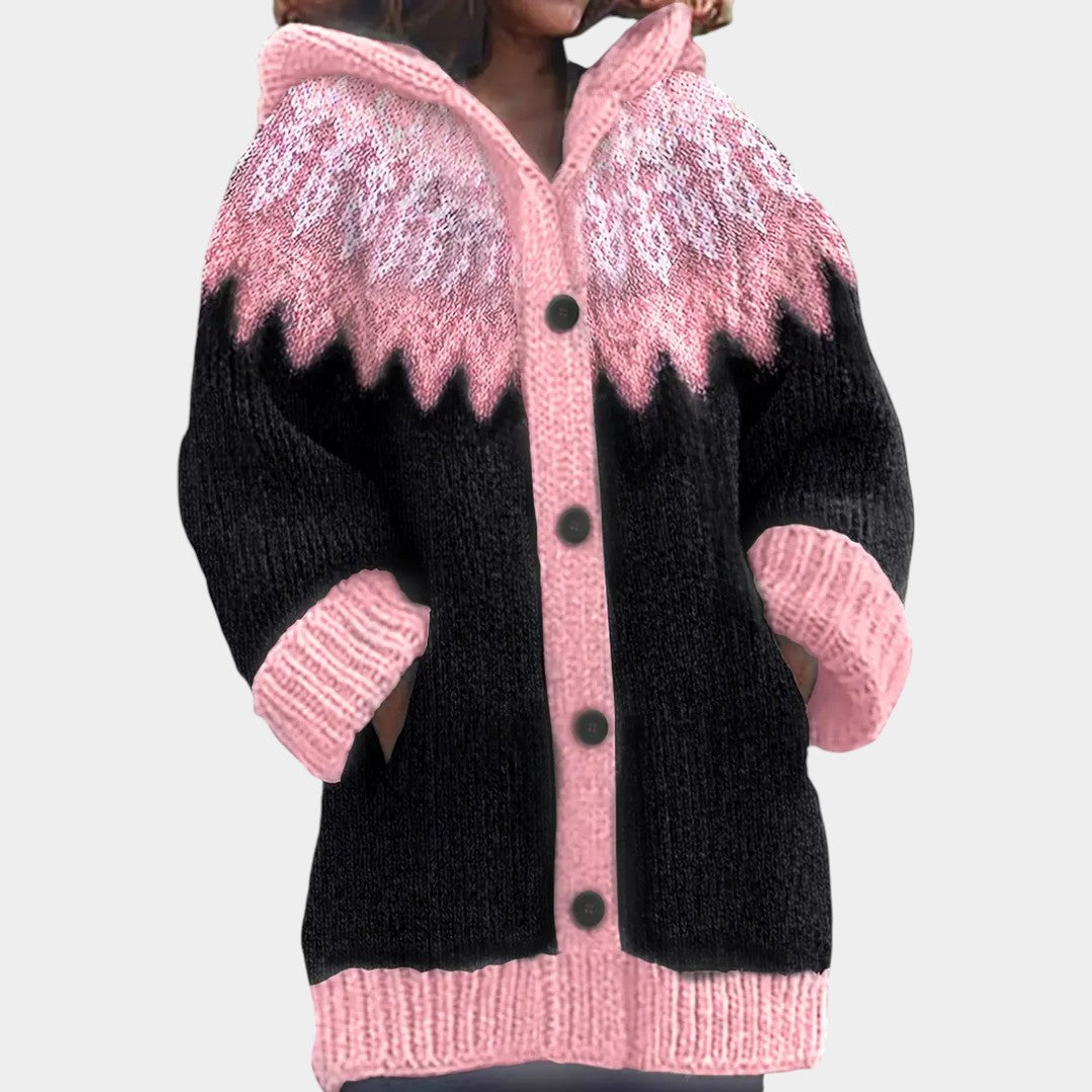 Klára - Ležérní kardigan s kapucí