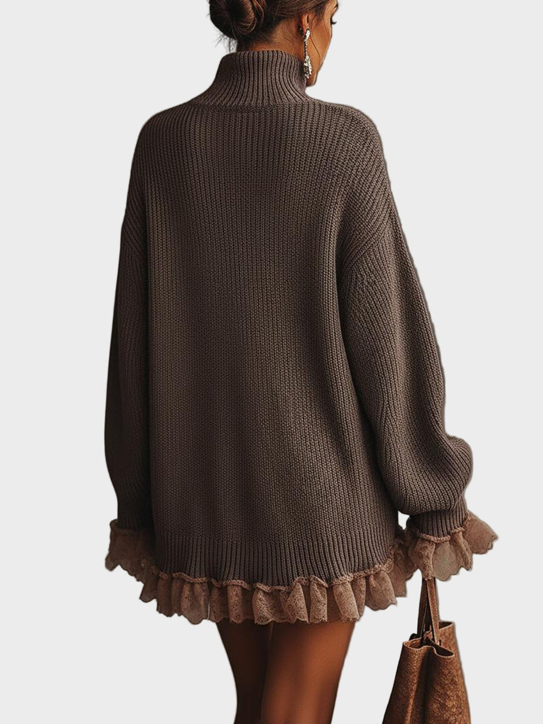 ALEXA – Svetrové šaty s volány