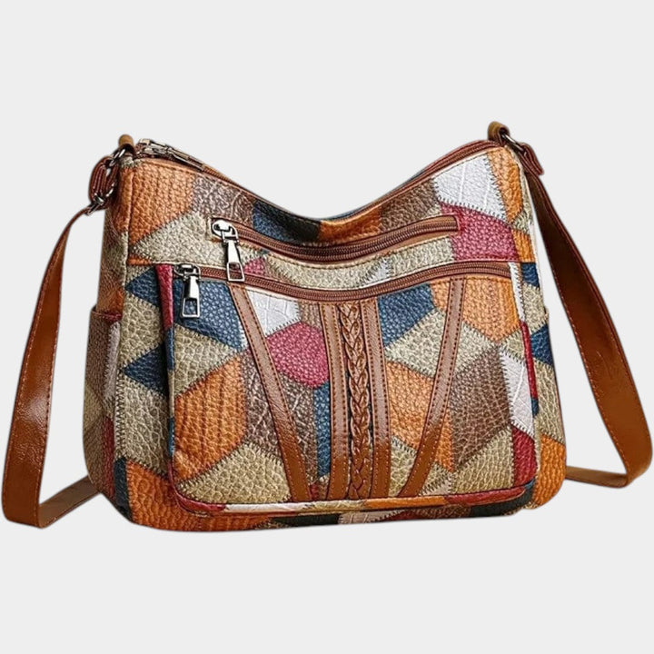 Petra - Mozaiková kožená kabelka