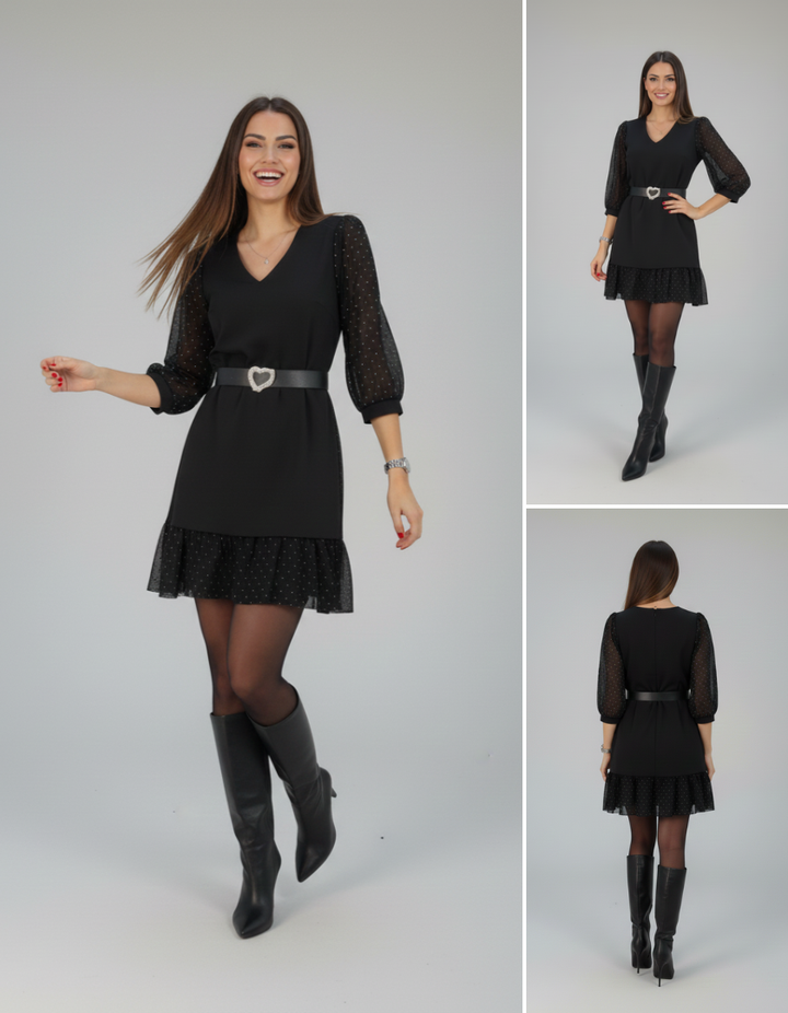 Serena – Stylové černé šaty