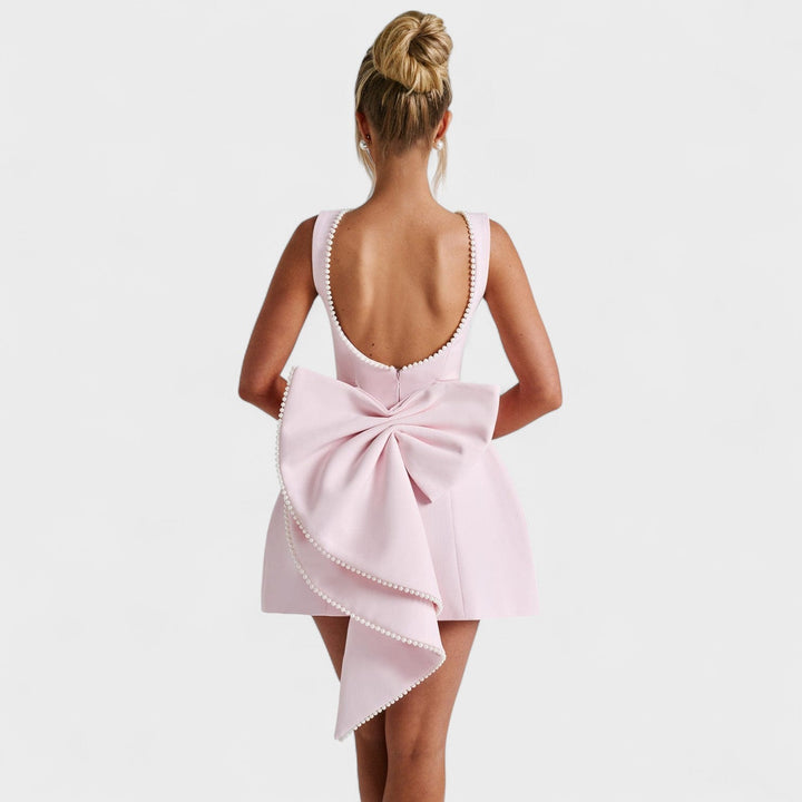 CARRIE – Mini šaty se stříbrnou stuhou