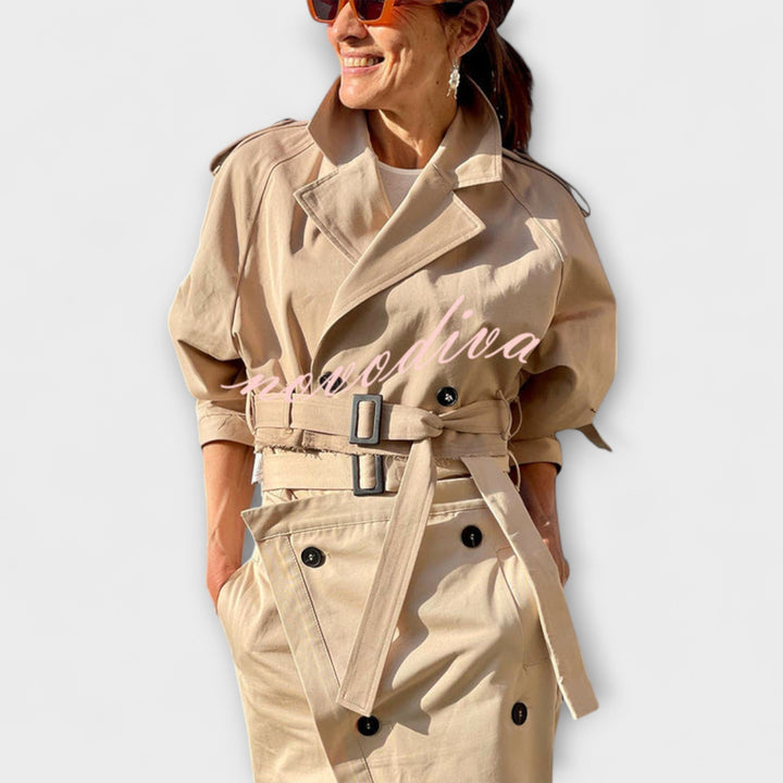 Lyra - Elegantní midi sukně s kapsami