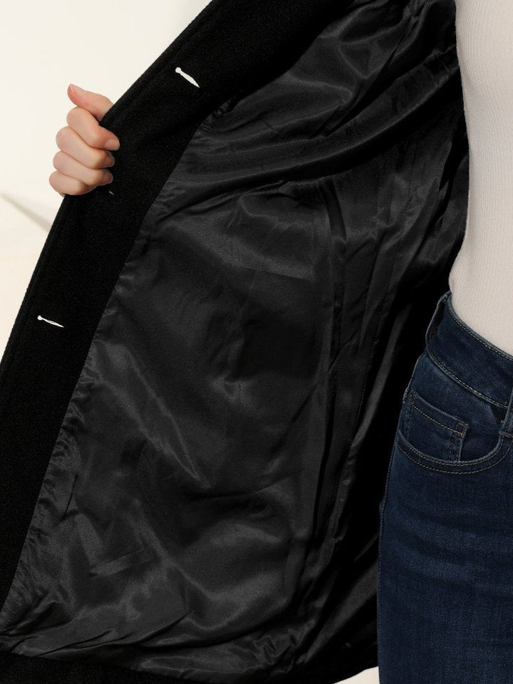 Helena | Dámský zimní kabát s jedním knoflíkem